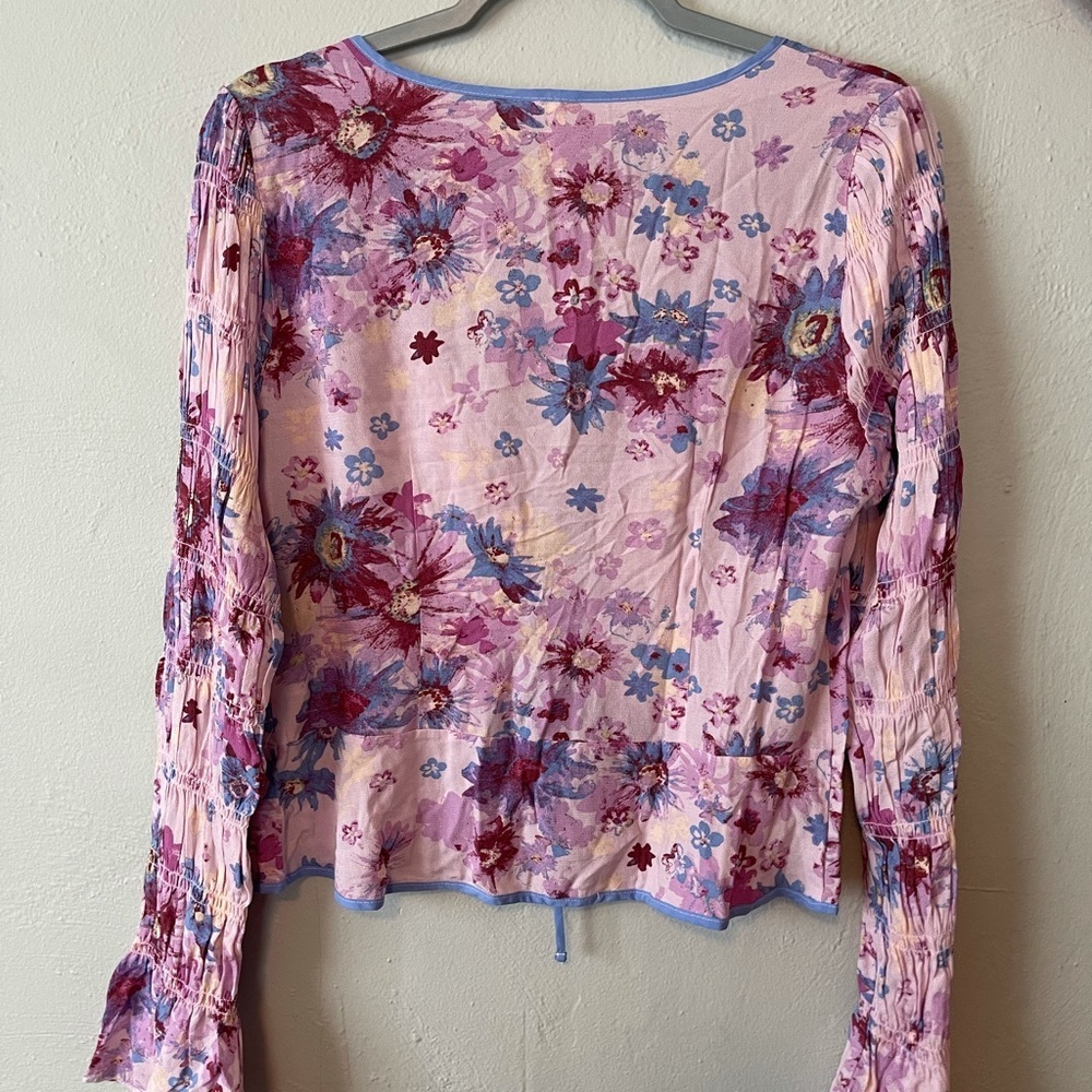 Free People Venice Printed Top , Rose Combo - Picture 10 of 11